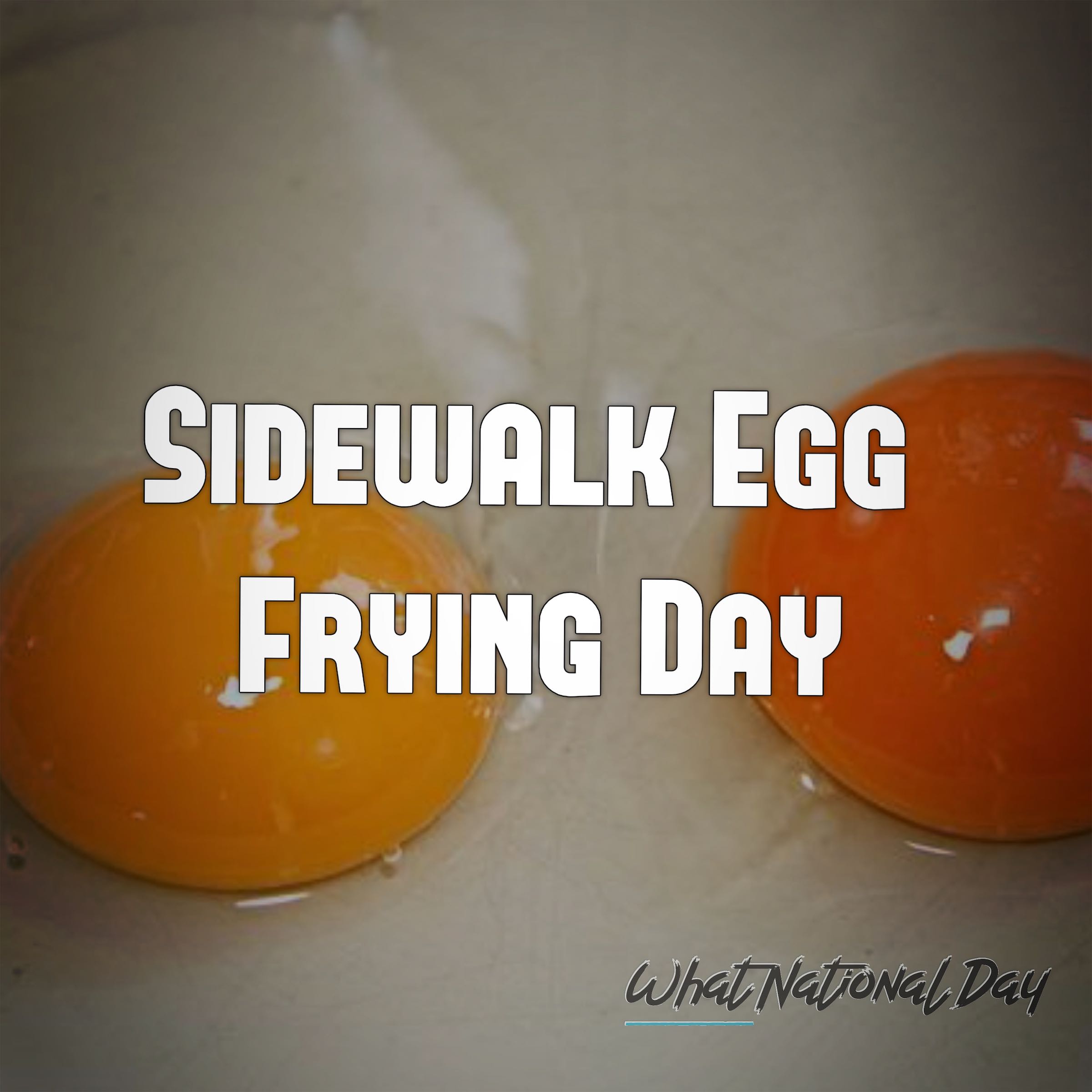 Sidewalk Egg Frying Day
